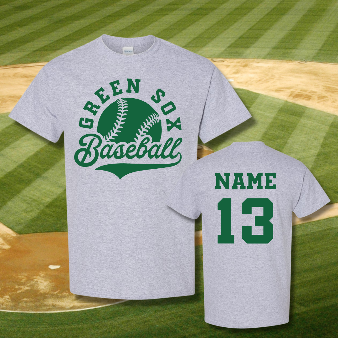 Green Sox Baseball Tail Tee