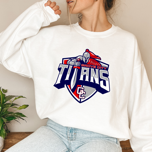 Grove City Titans Baseball Crewneck Style 1