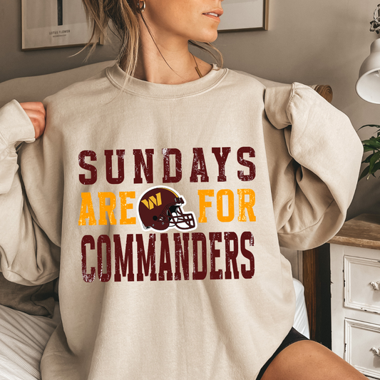 DFL Commanders SUNDAYS Crewneck Sweatshirt