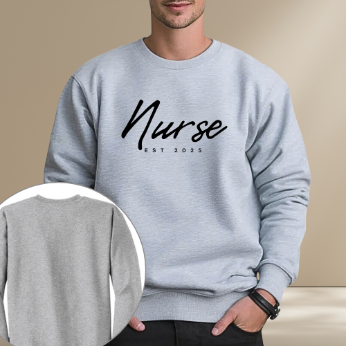 Nursing Crewneck Gray