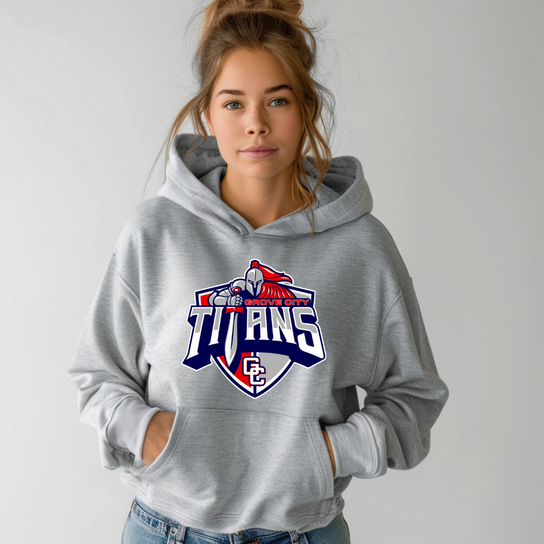 Grove City Titans Baseball Hoodie Style 1
