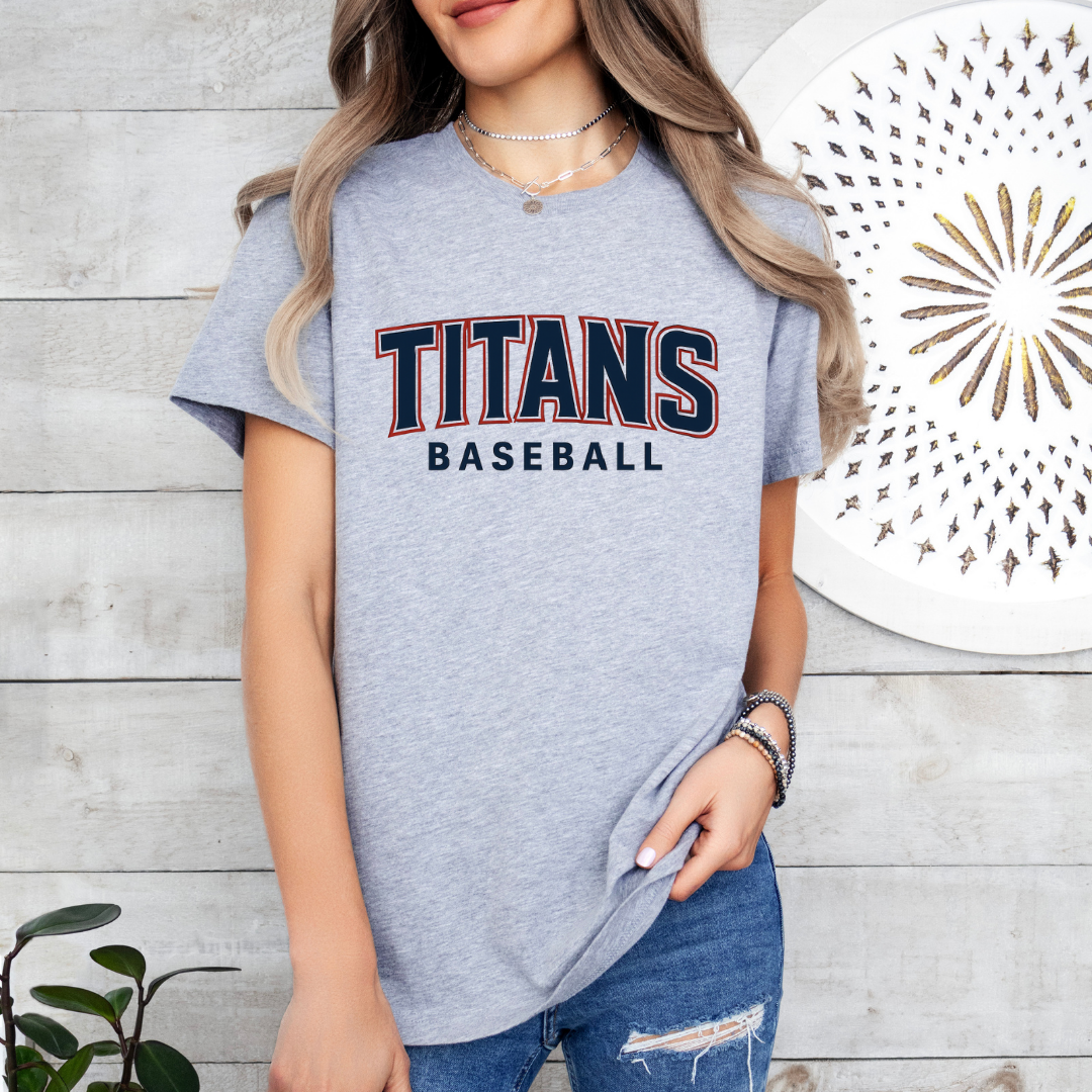 Grove City Titans Baseball Tee Style 2