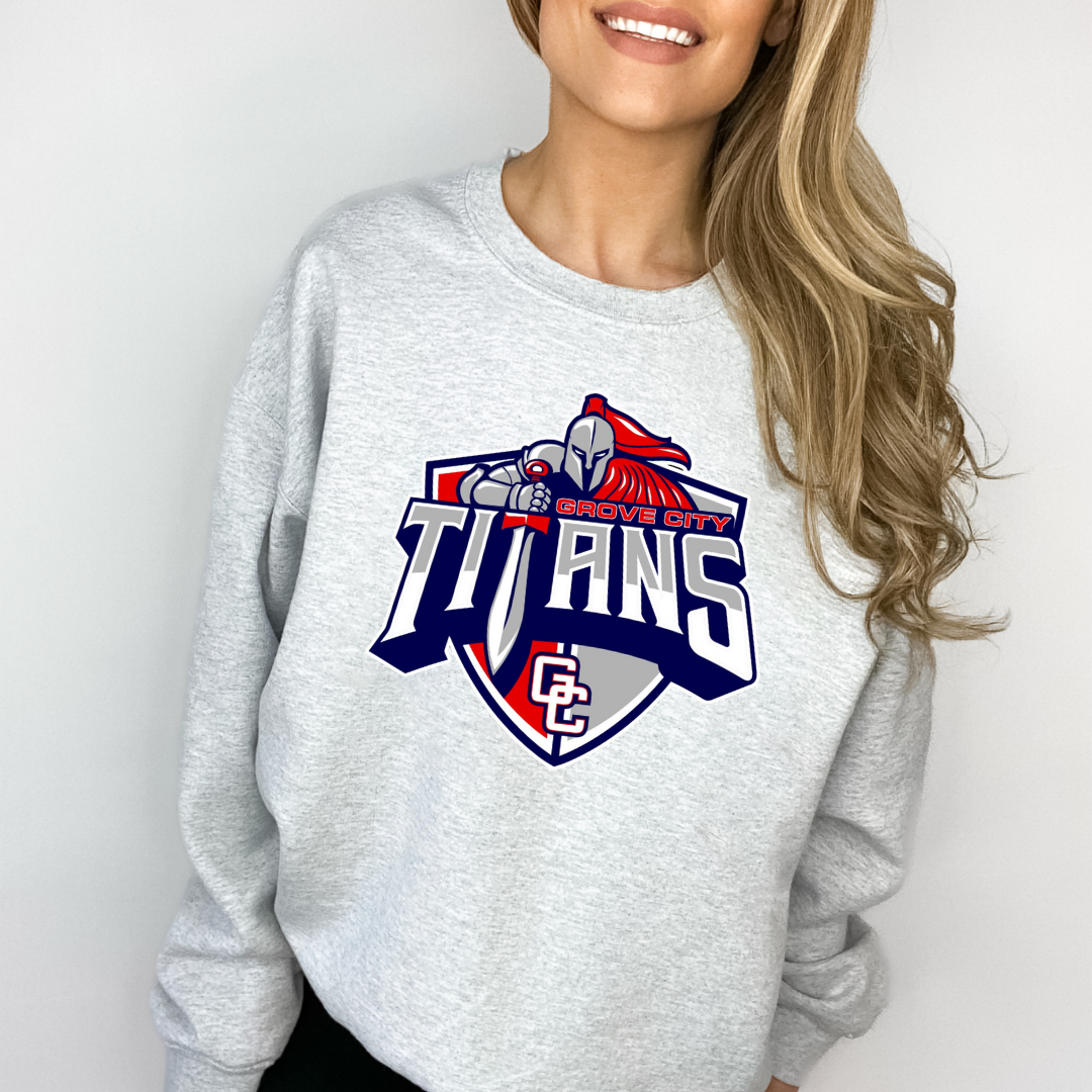 Grove City Titans Baseball Crewneck Style 1