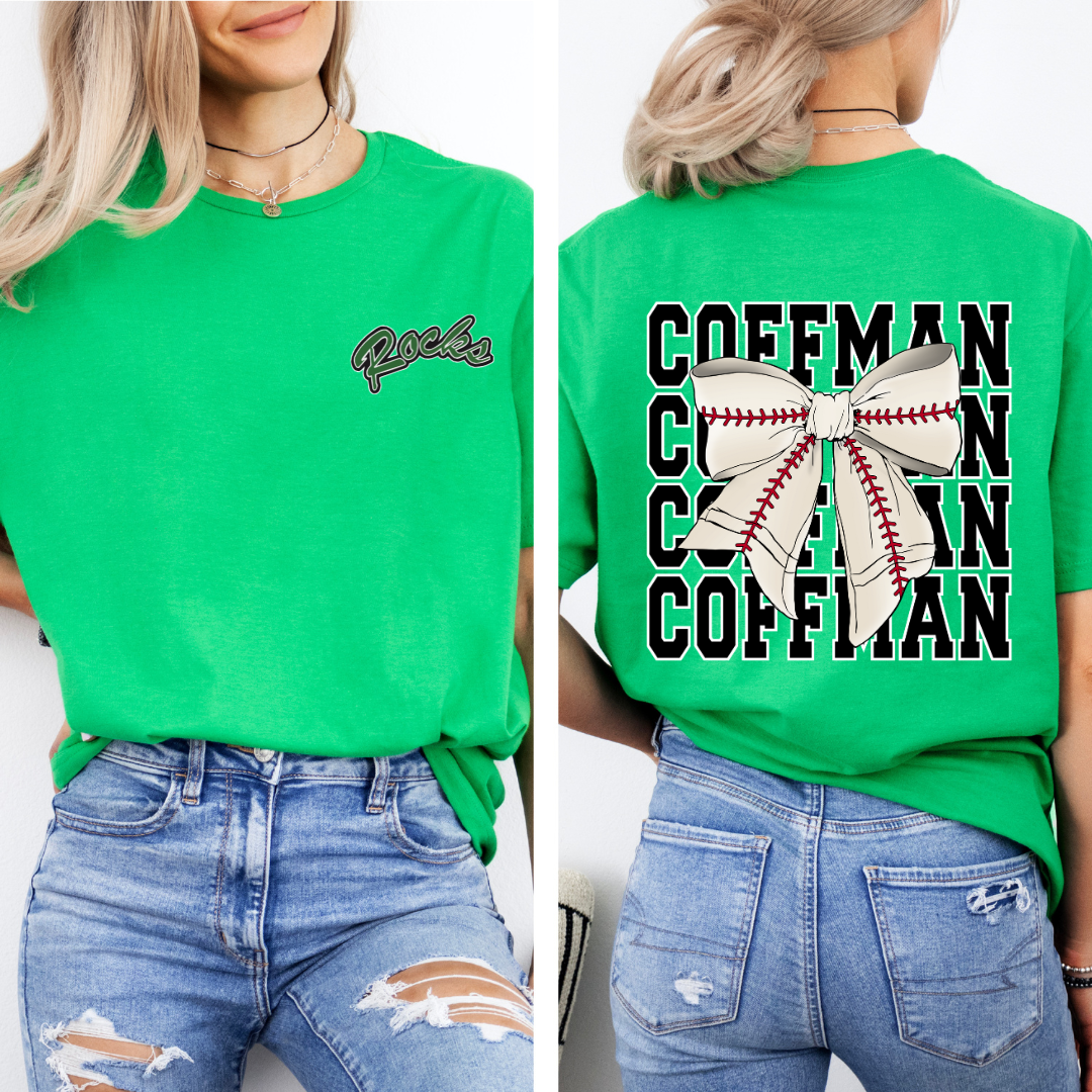 Coffman PRETTY PREP Logo Baseball Tee