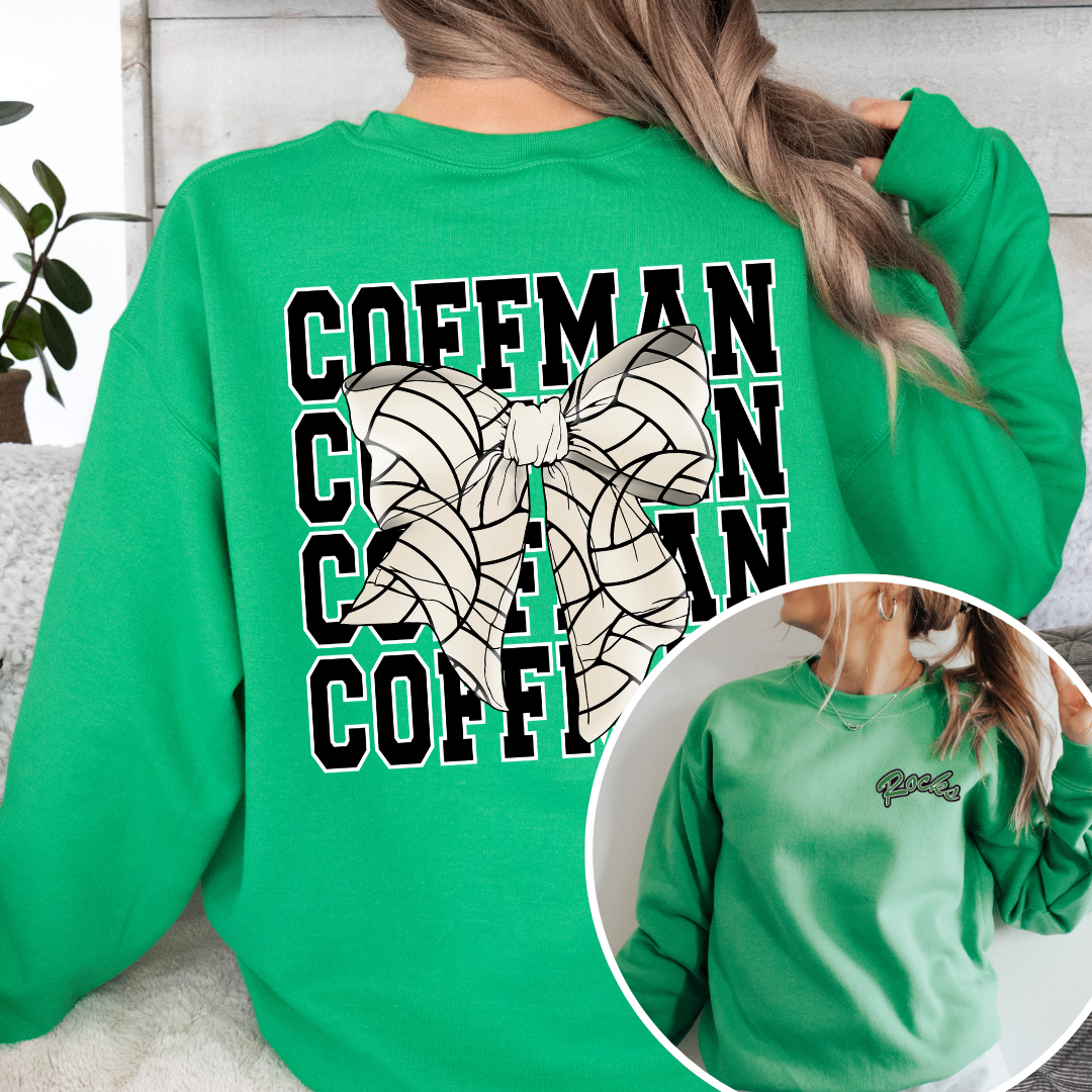 Coffman PRETTY PREP Logo Volleyball Crewneck Sweatshirt