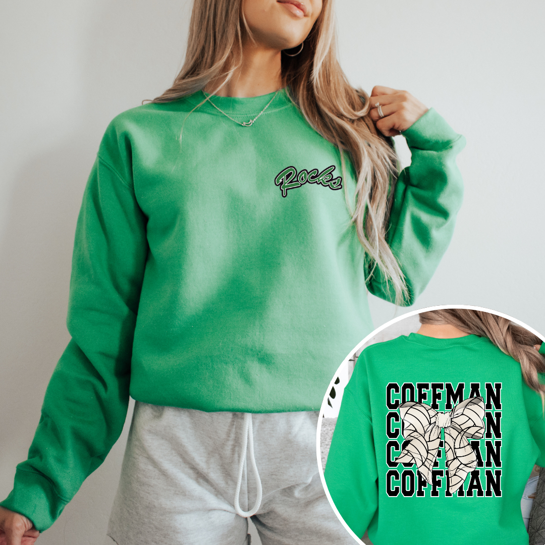 Coffman PRETTY PREP Logo Volleyball Crewneck Sweatshirt