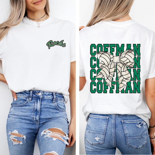 Coffman PRETTY PREP Logo Volleyball Tee