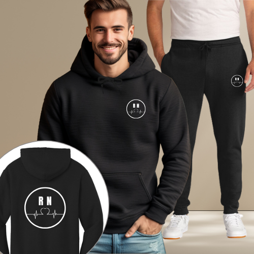 Nursing Hoodie Set Black
