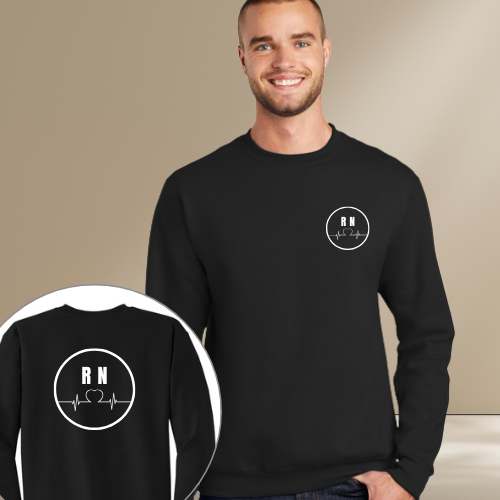 Nursing Crewneck Set Black
