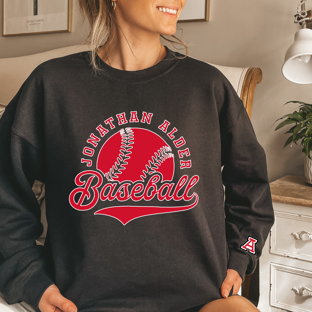 Alder Baseball Crewneck Sweatshirt
