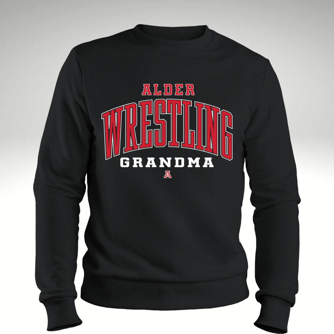 Alder Wrestling GRANDMA Crewneck Sweatshirt