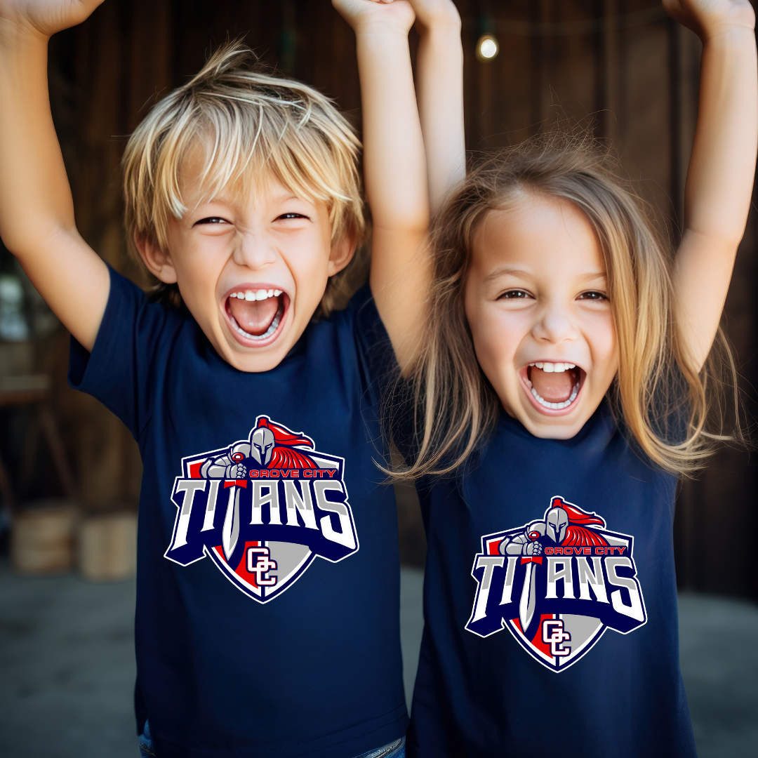 Grove City Titans Baseball Tee Style 1