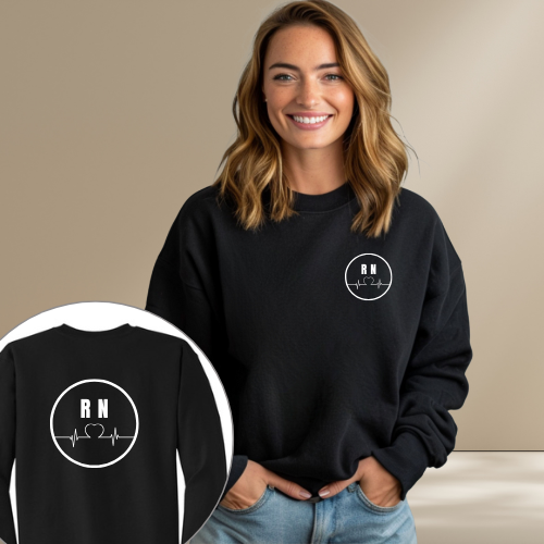 Nursing Crewneck Black