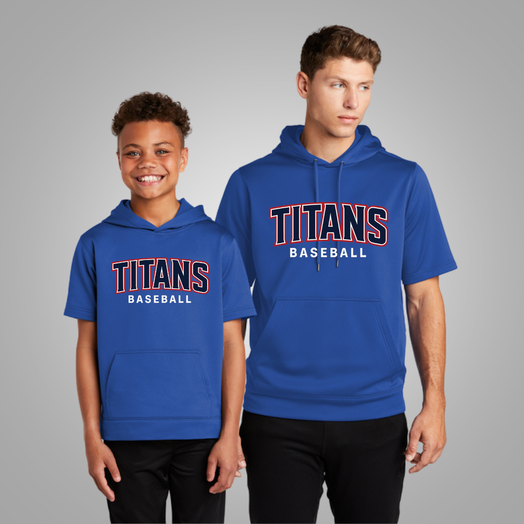 Grove City Titans Short Sleeve Hoodie Style 2