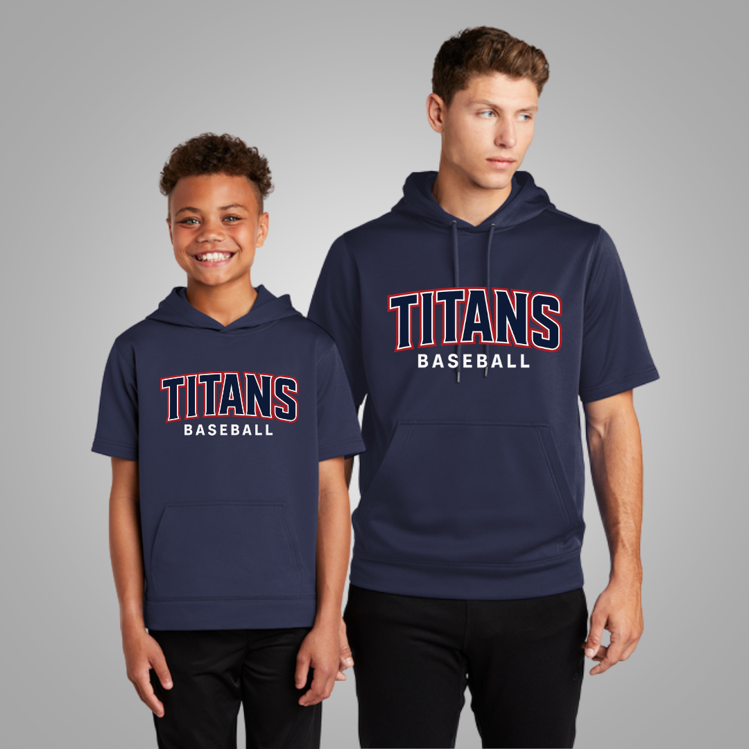Grove City Titans Short Sleeve Hoodie Style 2