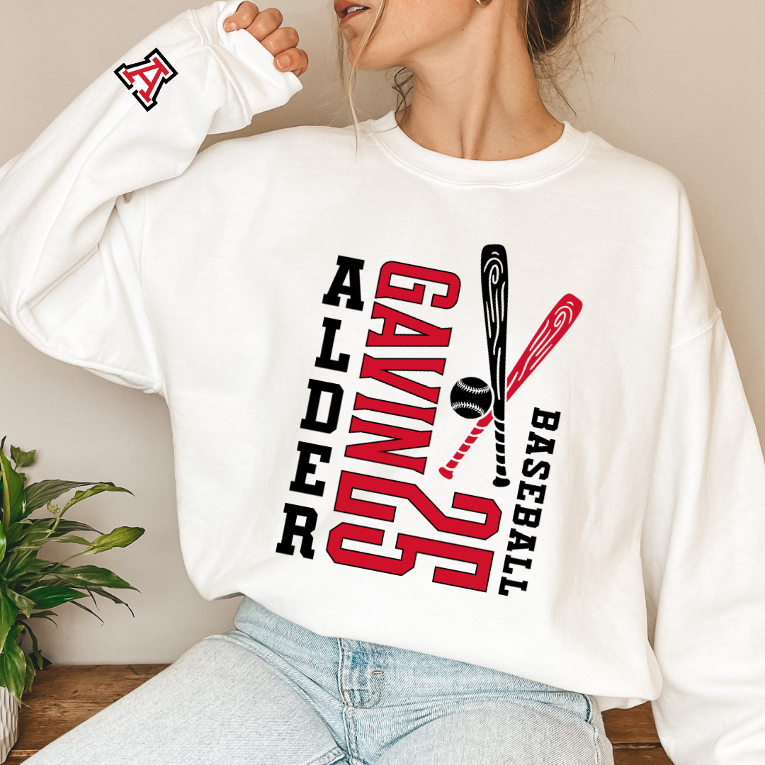 Alder Baseball Player Crewneck Sweatshirt