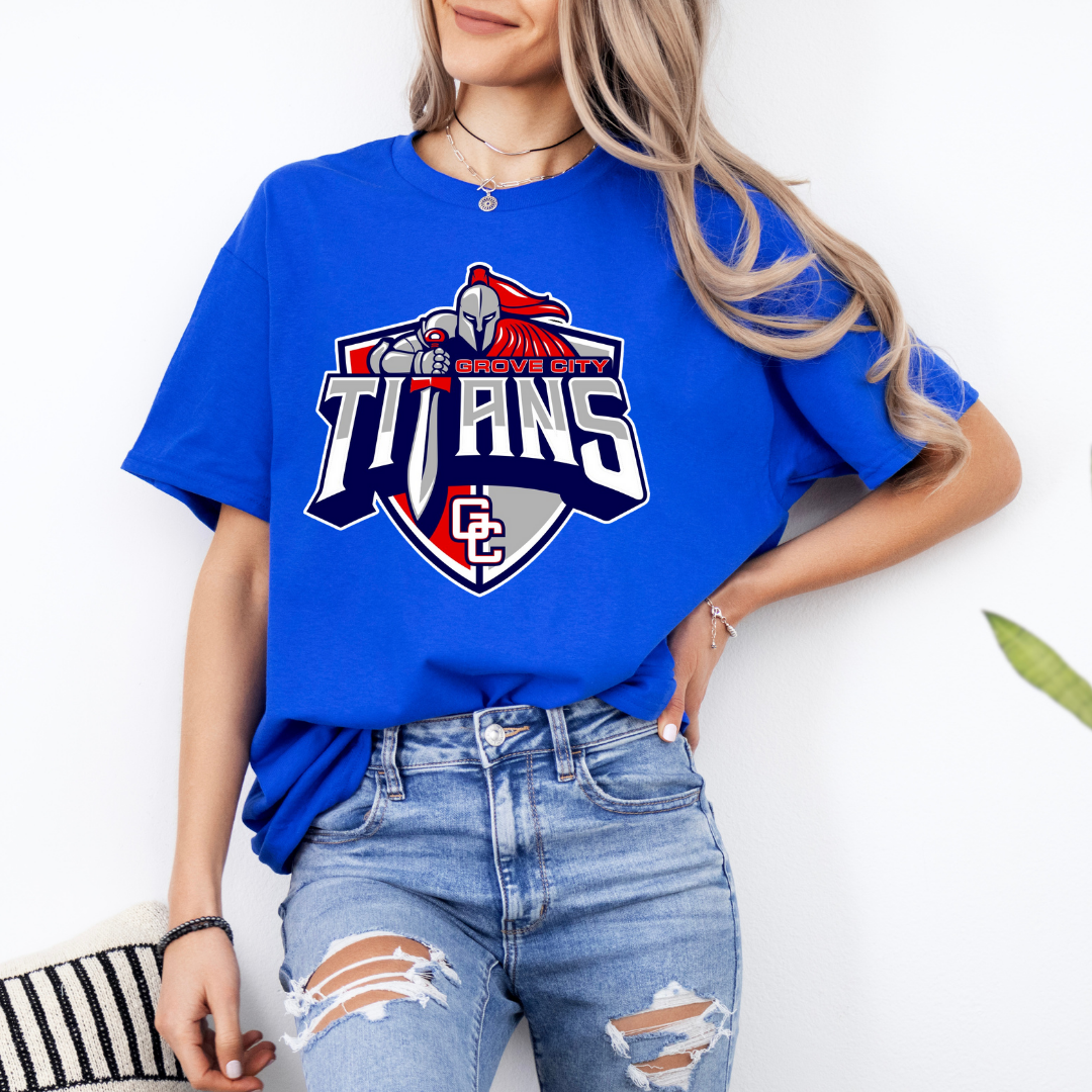 Grove City Titans Baseball Tee Style 1