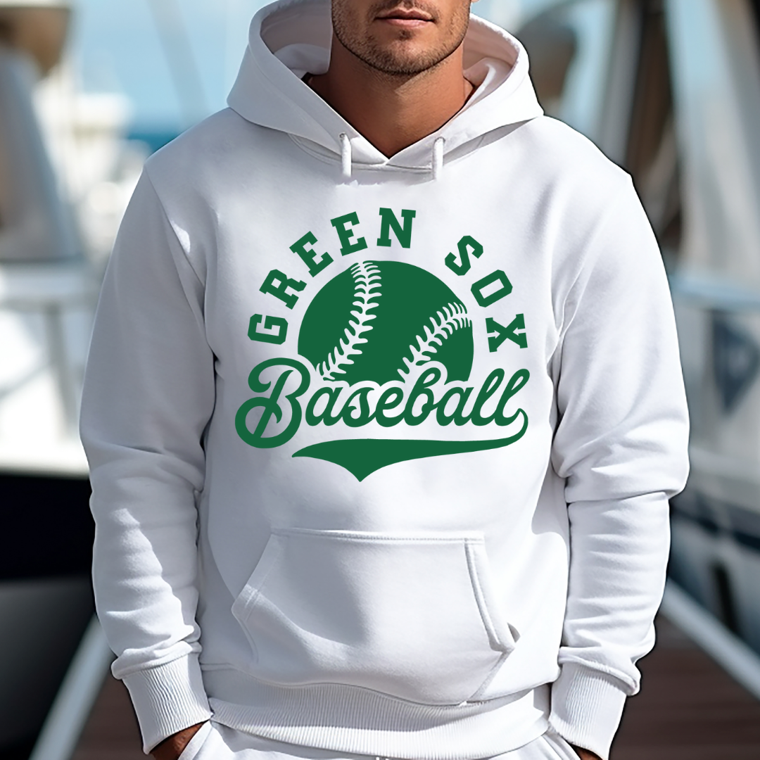 Green Sox Baseball Tail Hoodie