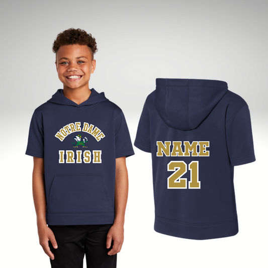 DFL NOTRE DAME IRISH Short Sleeve Hoodie