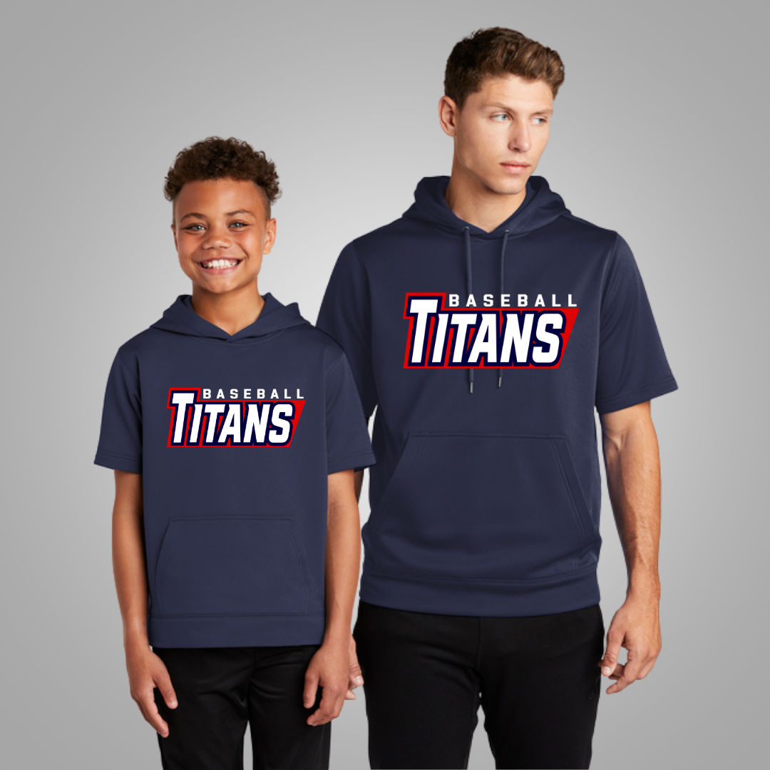 Grove City Titans Short Sleeve Hoodie Style 3