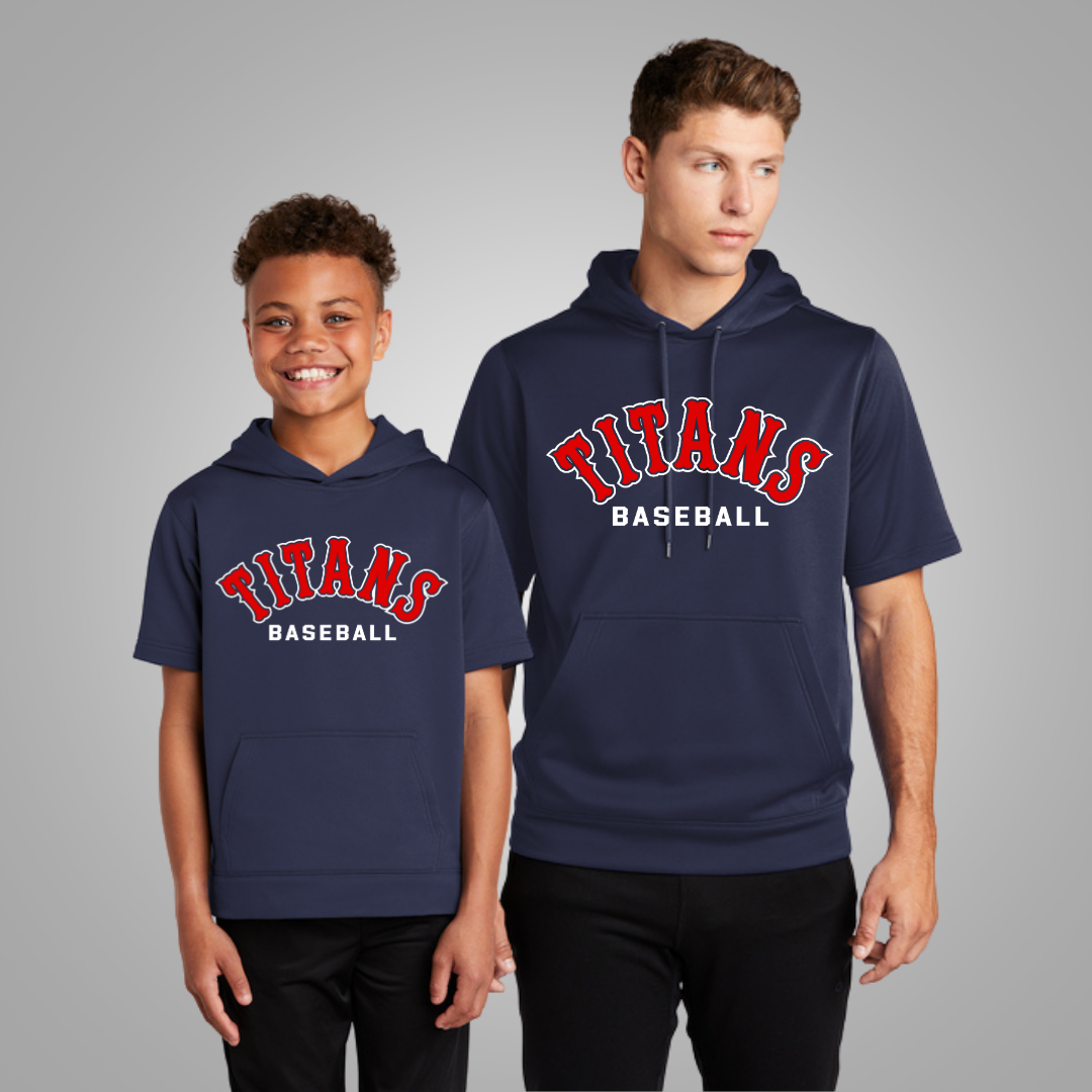 Grove City Titans Short Sleeve Hoodie Style 4