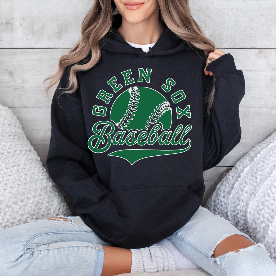 Green Sox Baseball Tail Hoodie