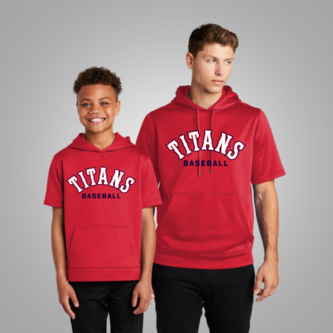 Grove City Titans Short Sleeve Hoodie Style 4