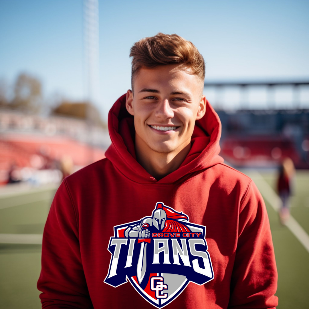 Grove City Titans Baseball Hoodie Style 1