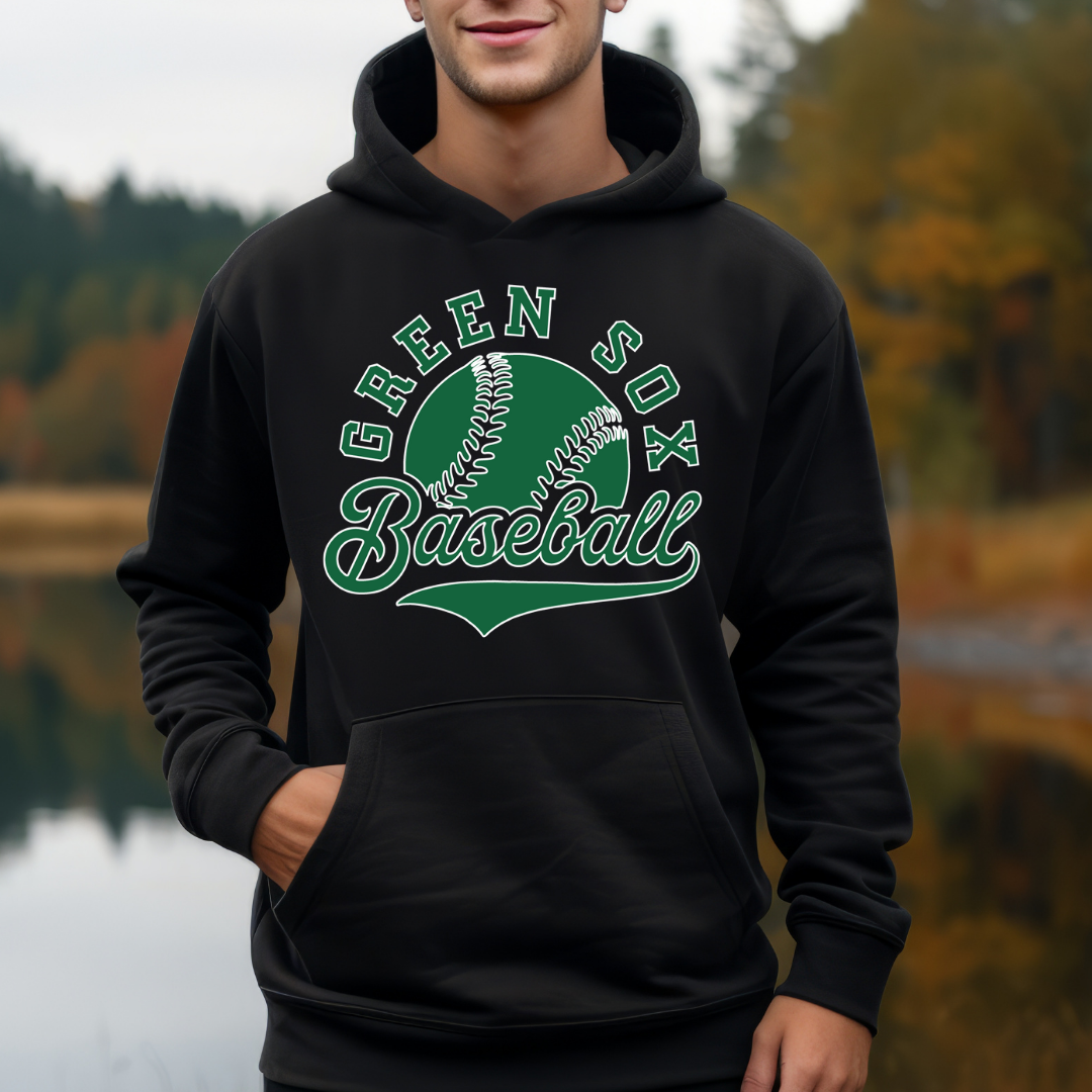 Green Sox Baseball Tail Hoodie