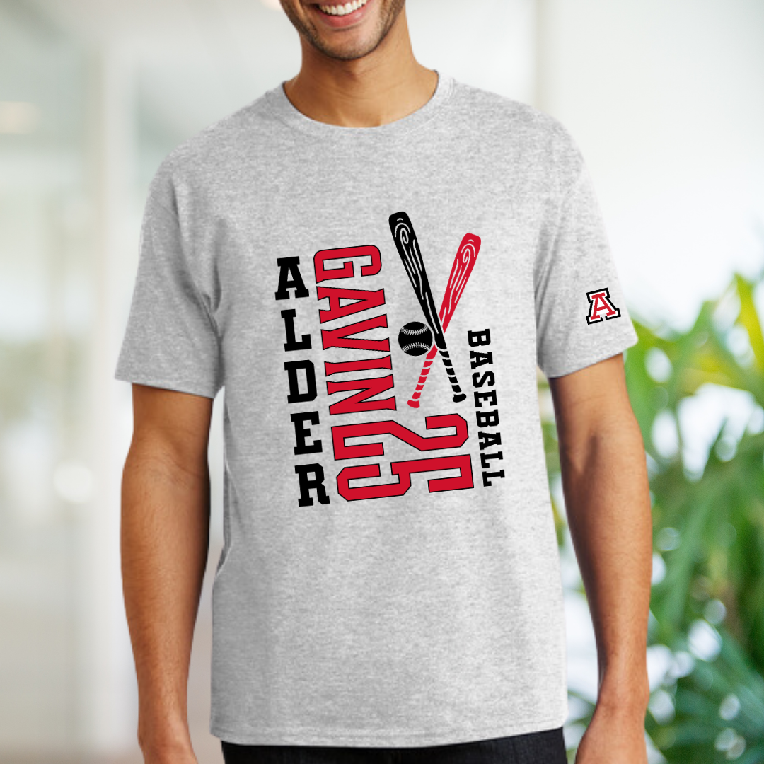 Alder Baseball Player Tee