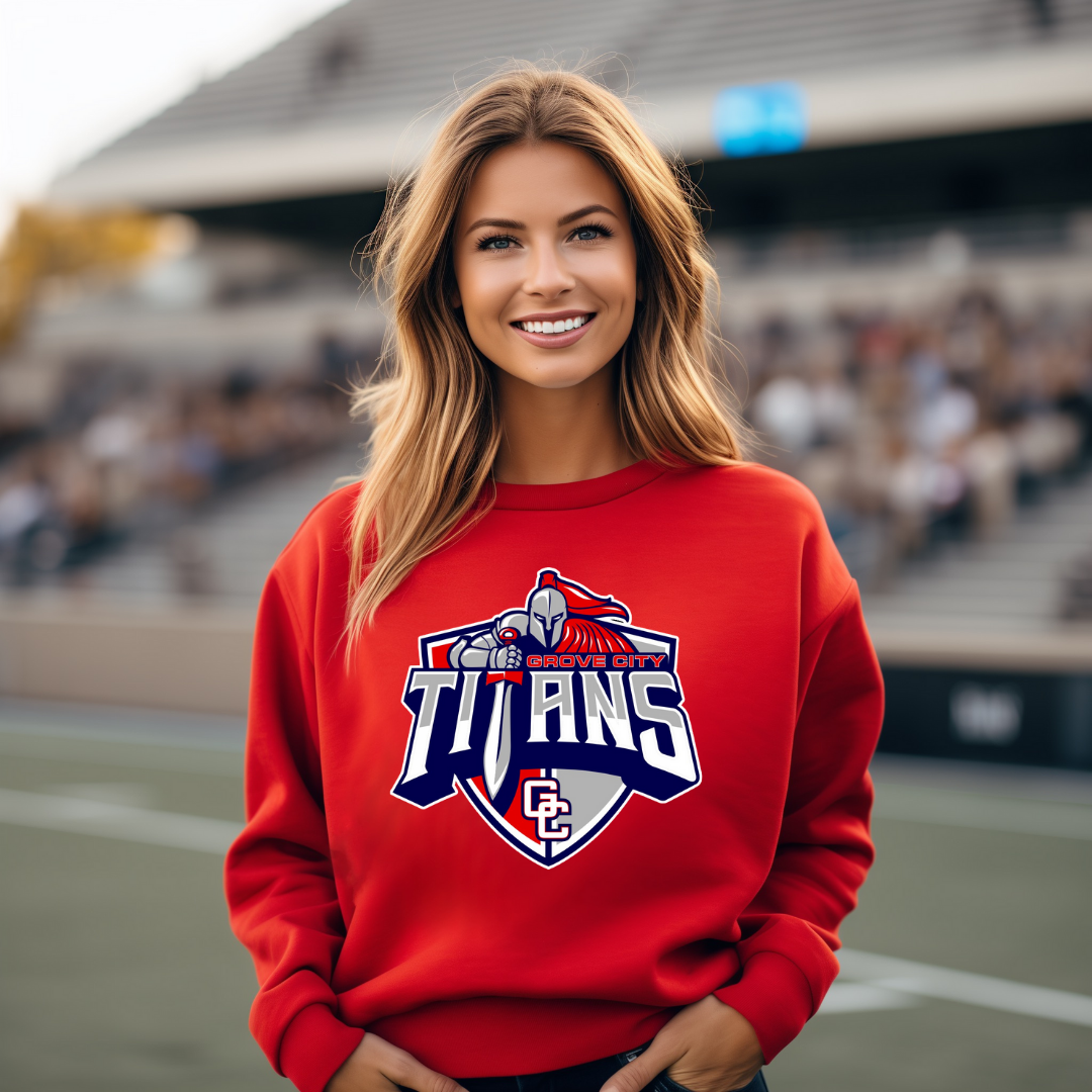 Grove City Titans Baseball Crewneck Style 1
