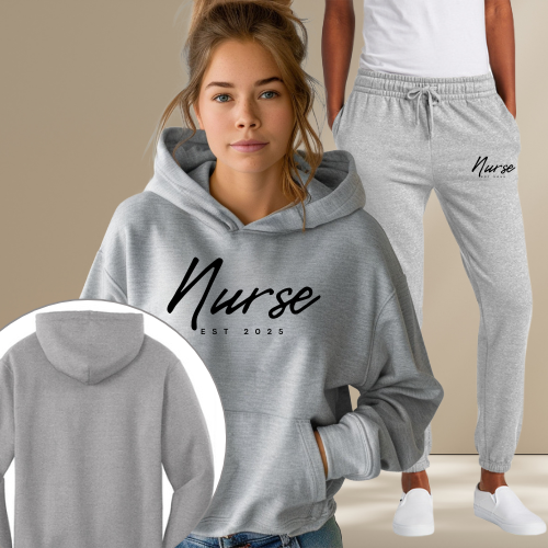 Nursing Hoodie Set Gray