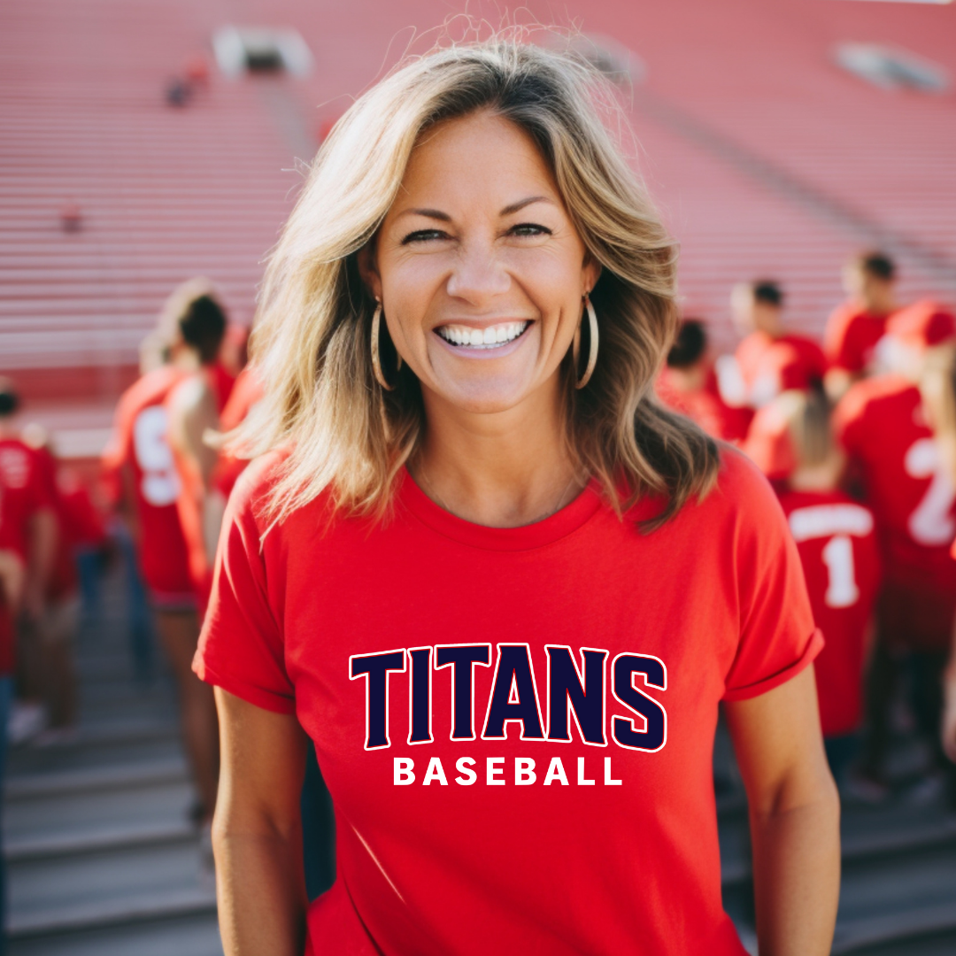 Grove City Titans Baseball Tee Style 2