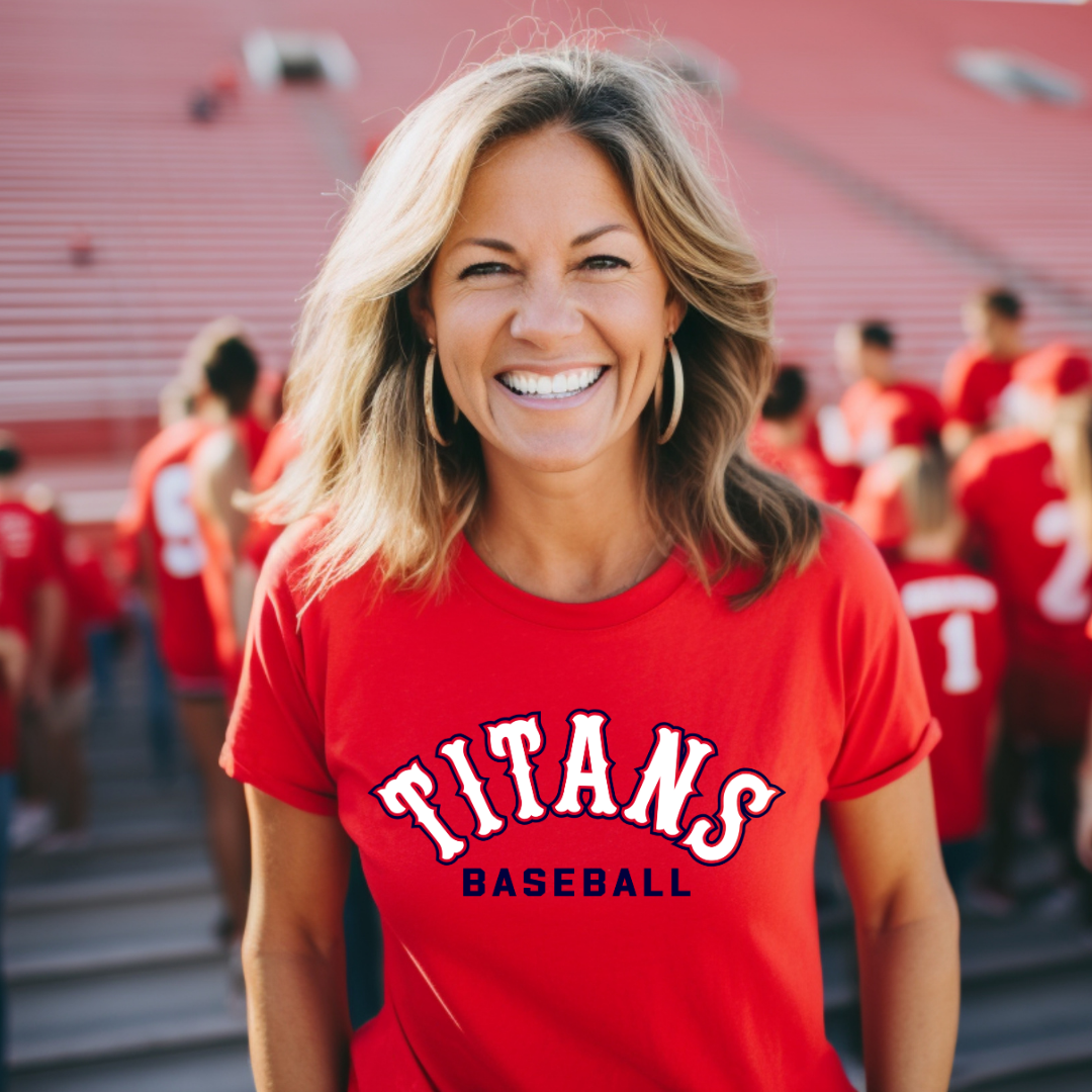 Grove City Titans Baseball Tee Style 4
