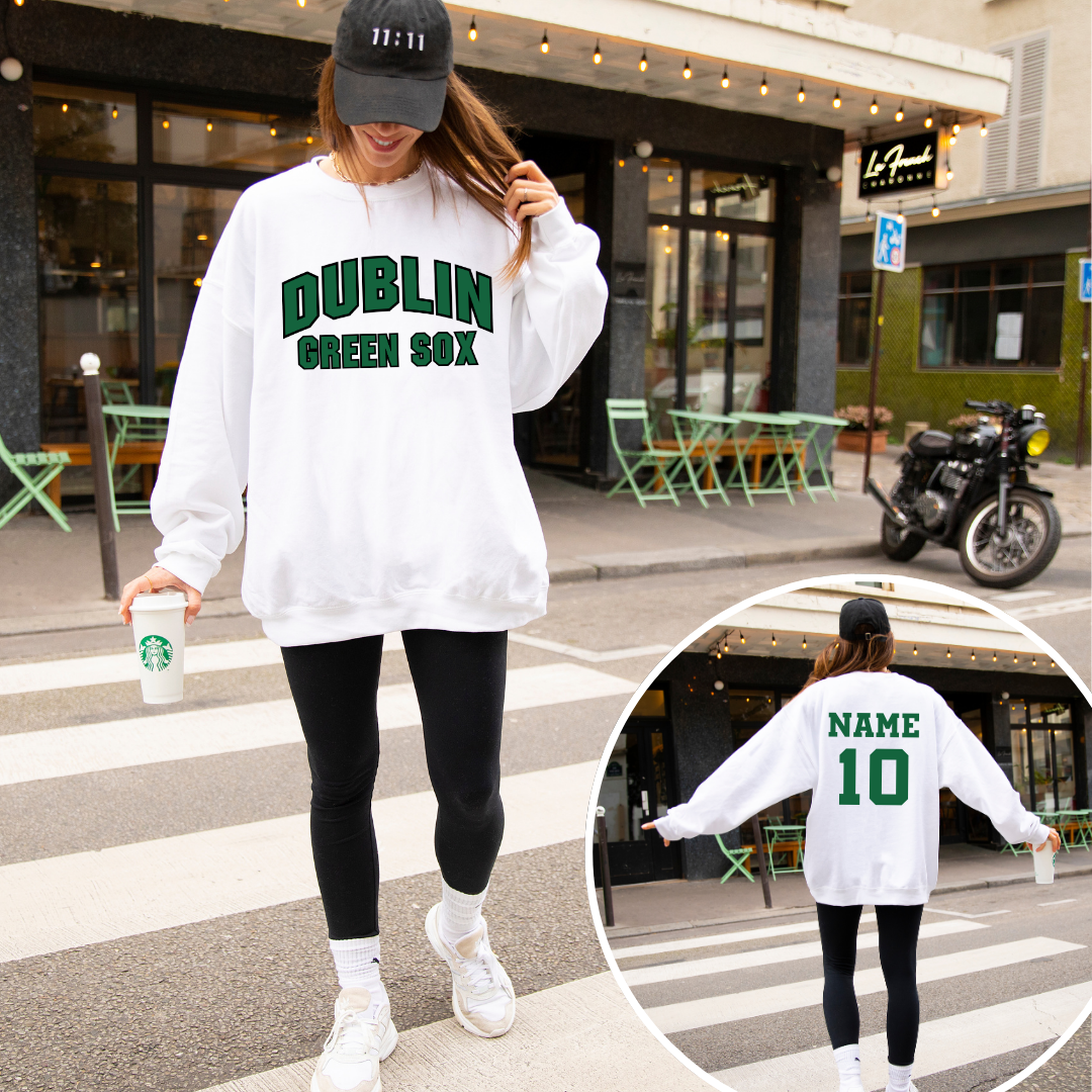 Green Sox Crewneck Sweatshirt Style 6
