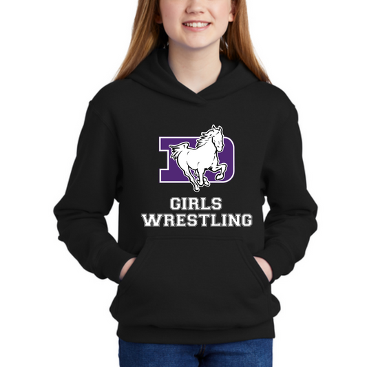 DeSales Hooded Fleece - GIRLS WRESTLING DESIGN