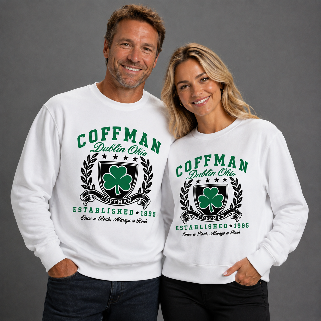 Dublin Coffman Crewneck - Coffman Crest