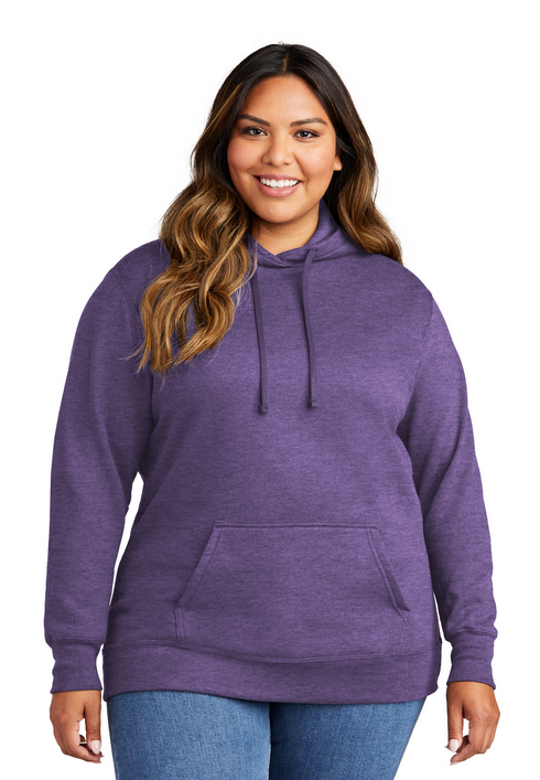 DeSales Hooded Fleece HEATHER - GIRLS WRESTLING DESIGN