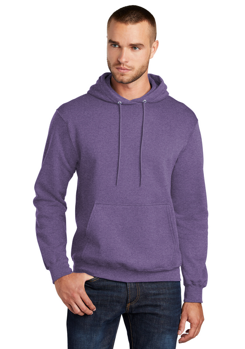 DeSales Hooded Fleece HEATHER - GIRLS WRESTLING DESIGN