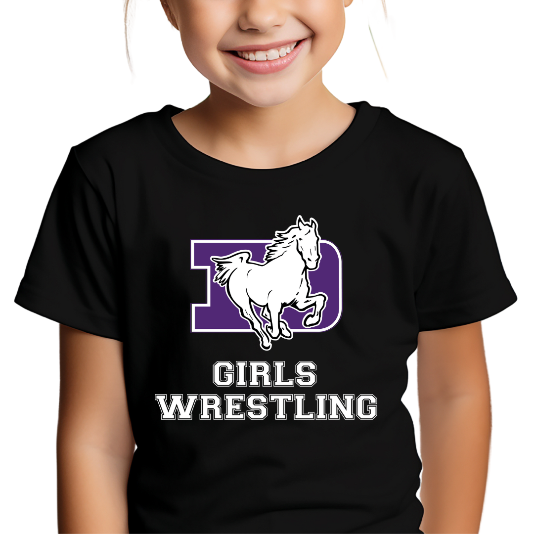 DeSales Moisture Wicking Tee - GIRLS WRESTLING DESIGN