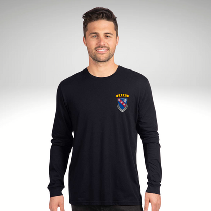 147TH RTI BLC CADRE Long Sleeve Black Tee