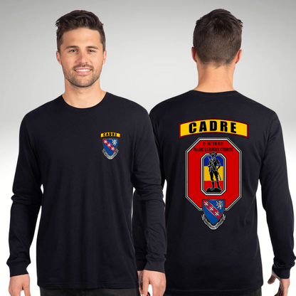 147TH RTI BLC CADRE Long Sleeve Black Tee