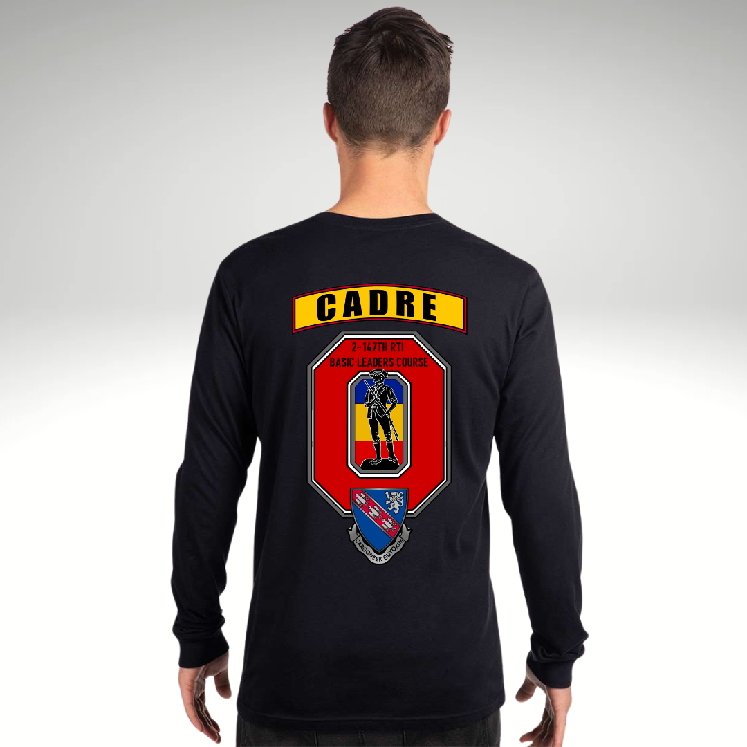 147TH RTI BLC CADRE Long Sleeve Black Tee