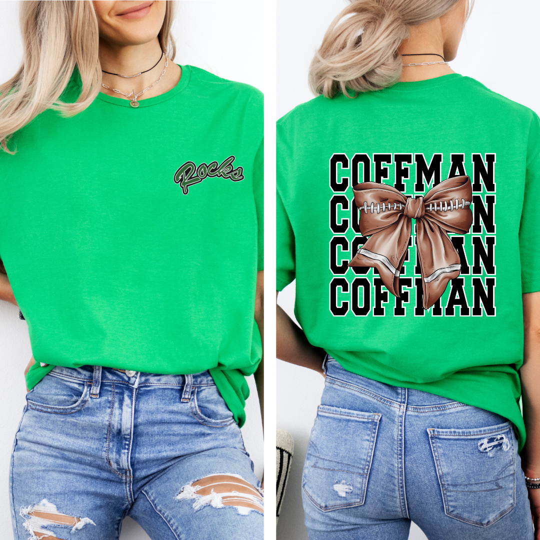 Coffman PRETTY PREP Logo Football Tee