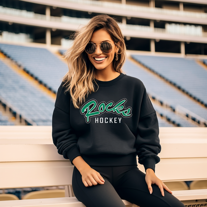 Coffman Hockey Crewneck Sweatshirt Logo Rocks