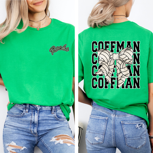 Coffman PRETTY PREP Logo Volleyball Tee