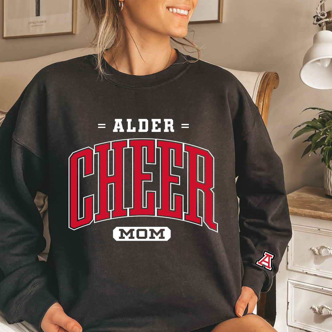 Alder Cheer MOM Crewneck Sweatshirt