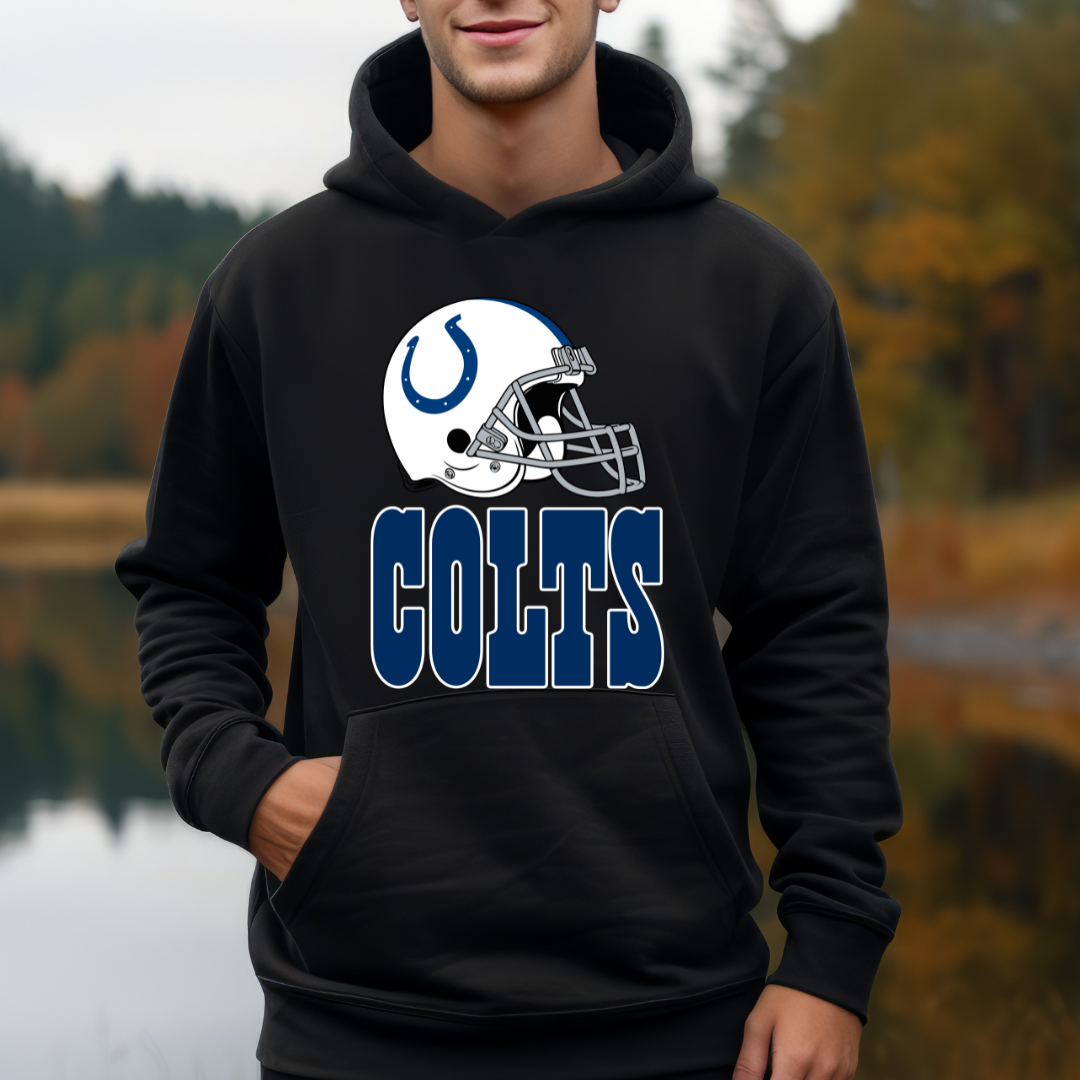 Colts Football Helmet Hoodie