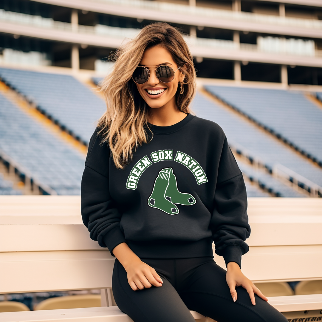 Green Sox Crewneck Sweatshirt Style 3