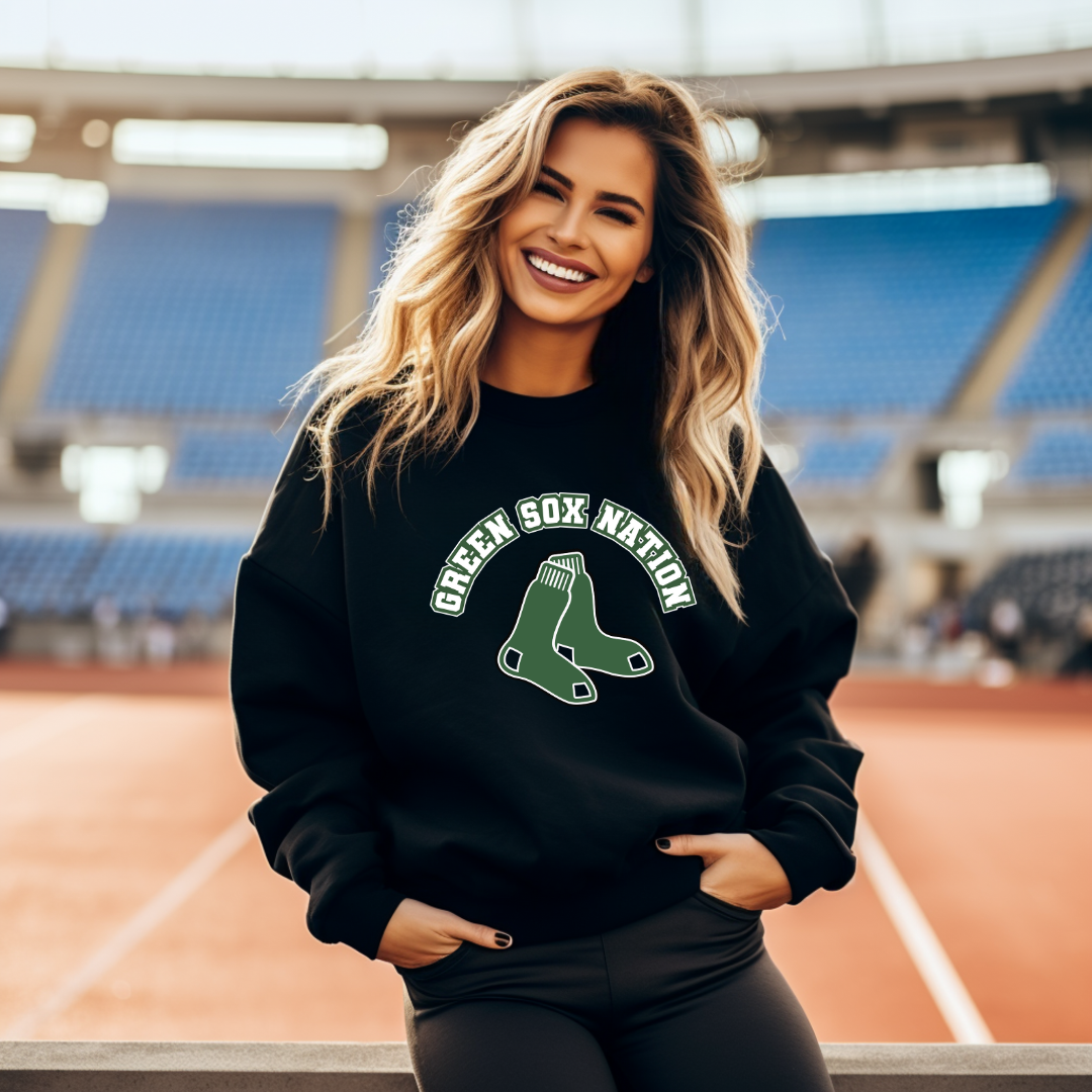 Green Sox Crewneck Sweatshirt Style 3